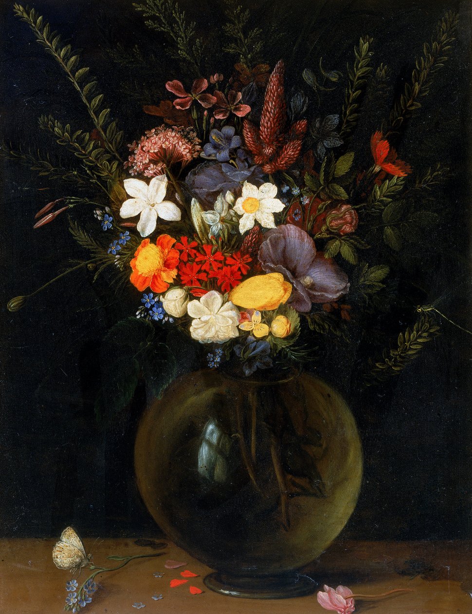 Çiçek vazosu by Willem van Aelst