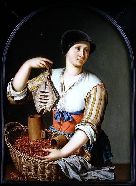Balık Karısı, 1725 by Willem Van Mieris