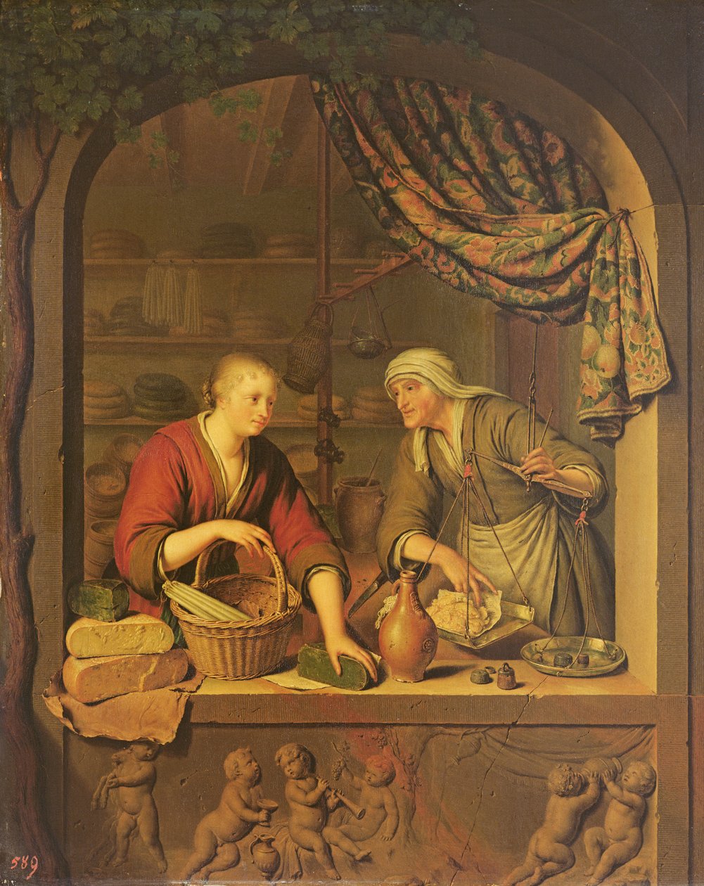 Dükkan, 1705 by Willem Van Mieris