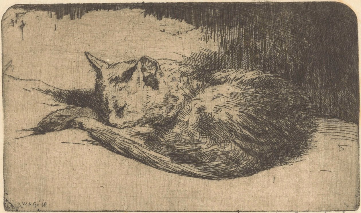 Mimi (nesne üzerindeki orijinal başlık) by Willem Adrianus Grondhout (signed by artist)