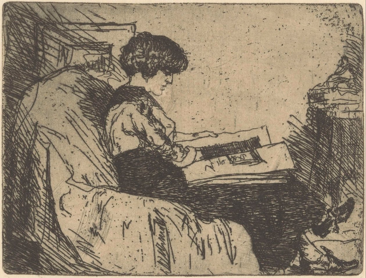 Martha Grondhout-Heshusius'un Portresi by Willem Adrianus Grondhout (signed by artist)
