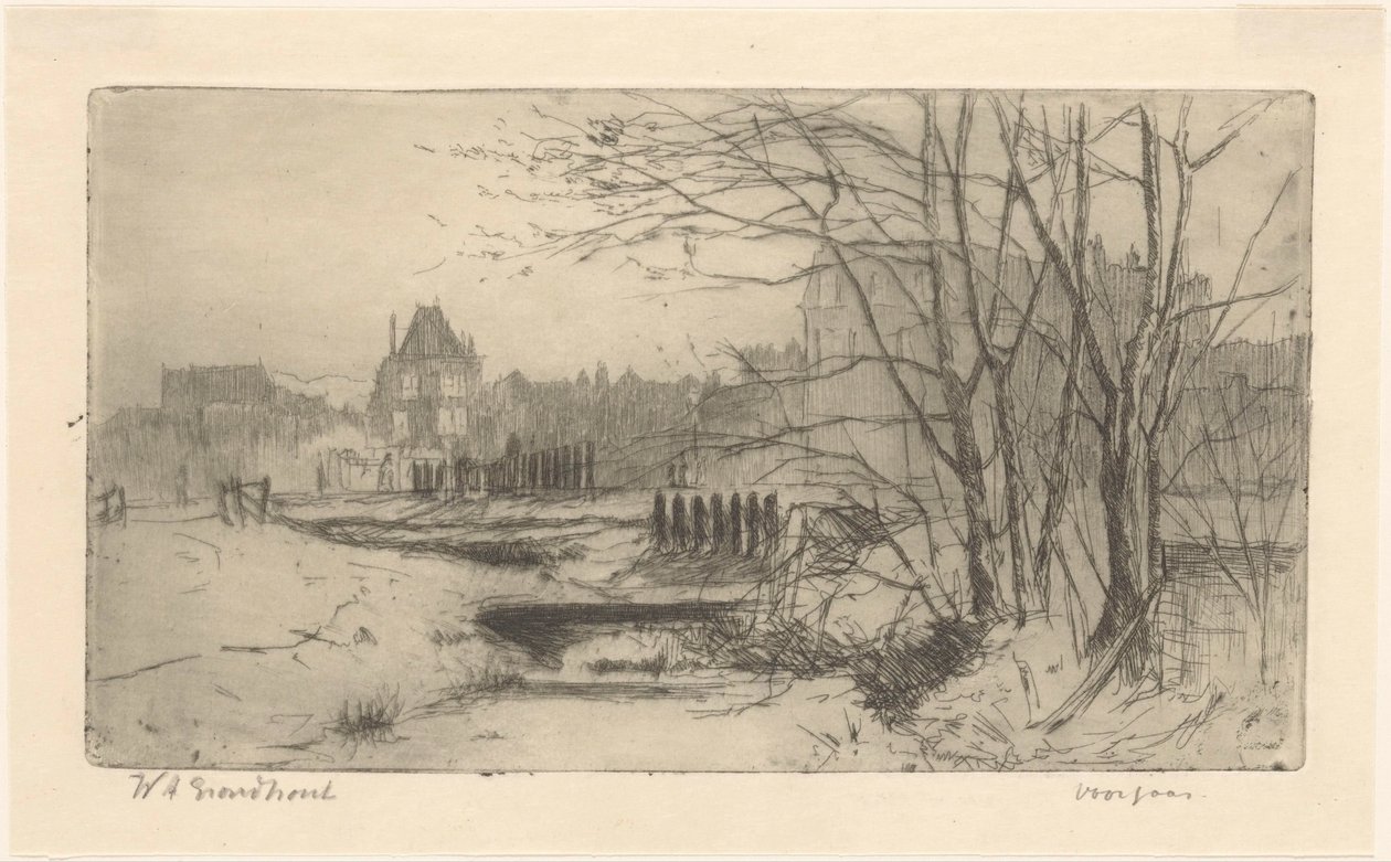 Yay (nesne üzerindeki orijinal başlık) by Willem Adrianus Grondhout (signed by artist)