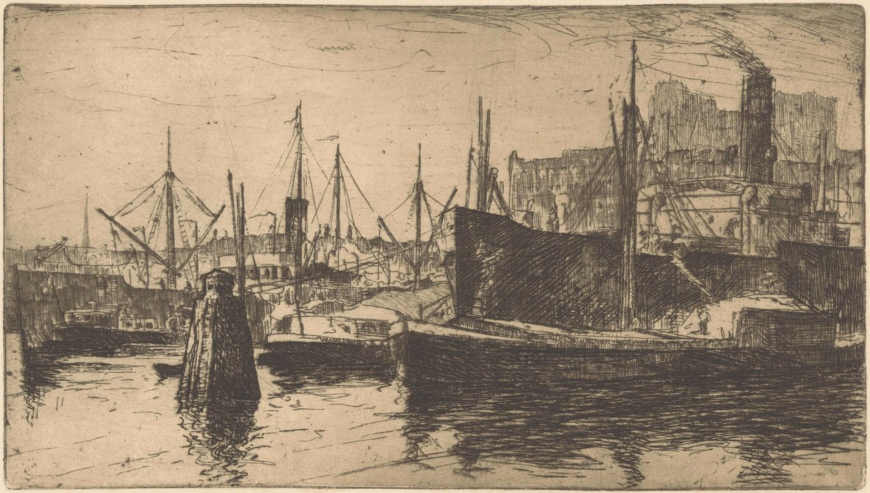 Rotterdam (nesne üzerindeki orijinal başlık) by Willem Adrianus Grondhout