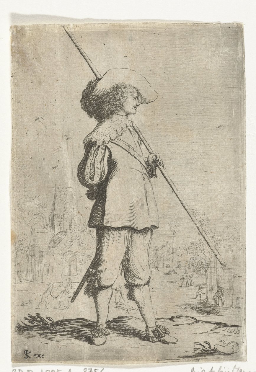 ayakta asker by Willem Basse (attributed to)