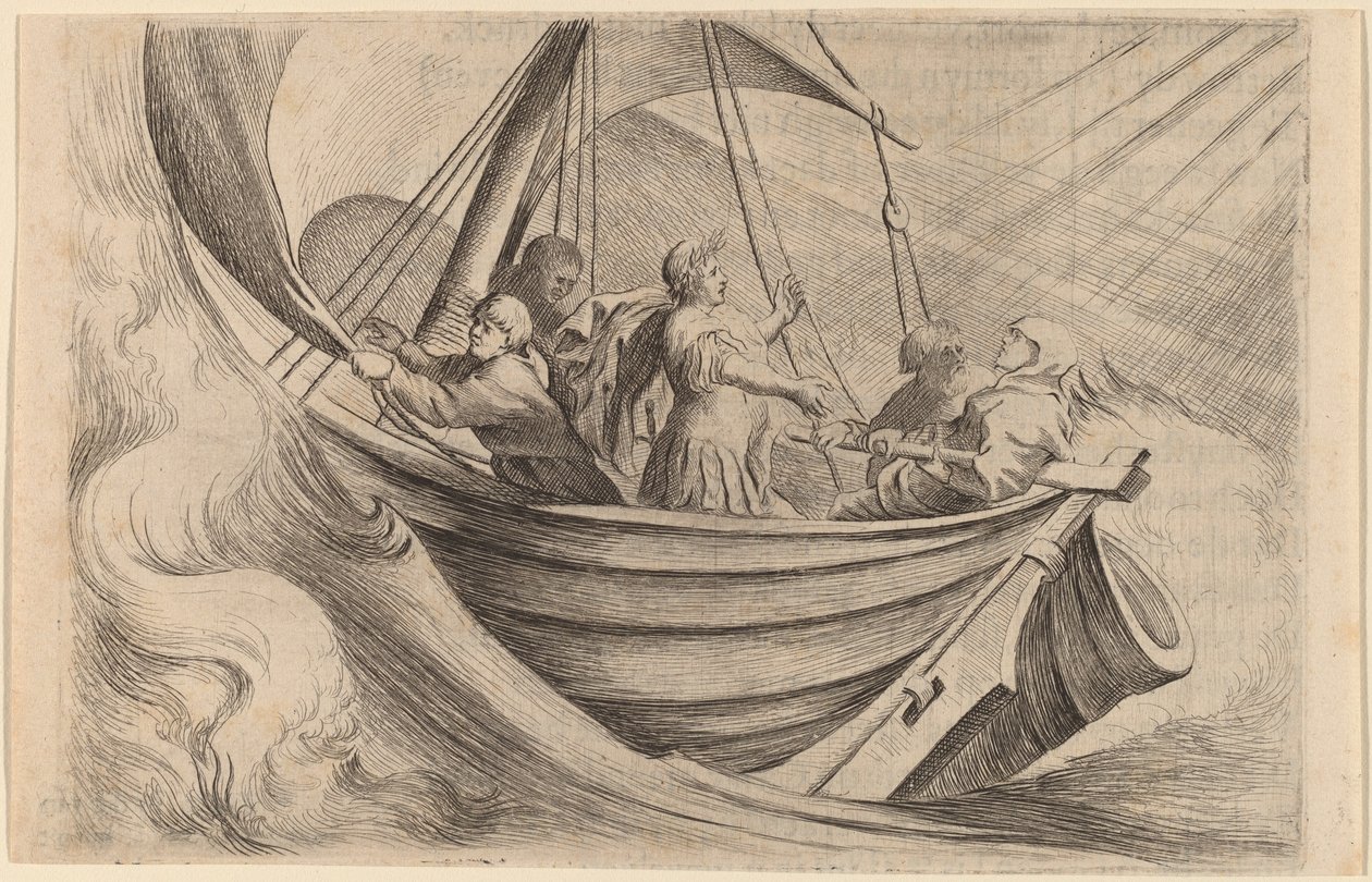 Sezar Fırtınalı Denizleri Geçerken by Willem Basse