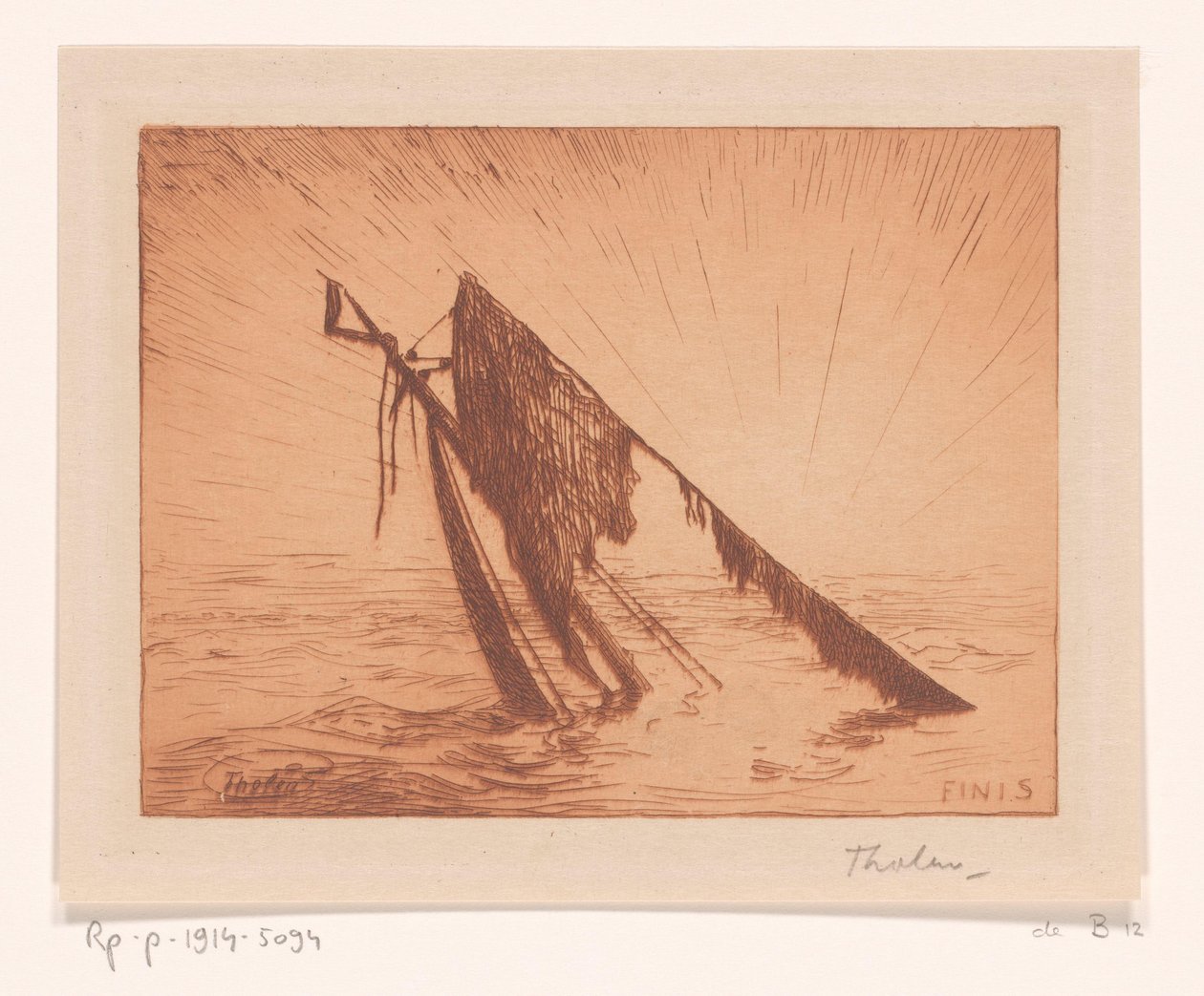 Finis (nesne üzerindeki orijinal başlık) by Willem Bastiaan Tholen (signed by artist)