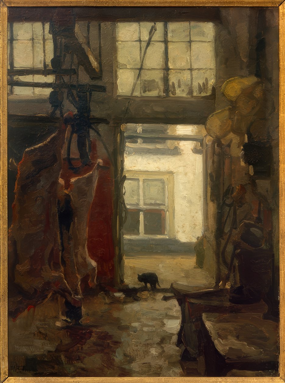 Bir mezbahanın içi by Willem Bastiaan Tholen