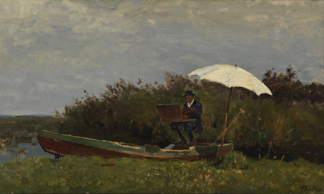 Teknede Çalışan Ressam Gabriel, 1882 by Willem Bastiaan Tholen