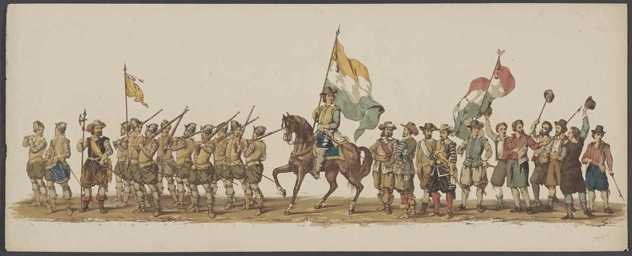 1862 Delft geçit töreni, birinci ve ikinci grup Delft