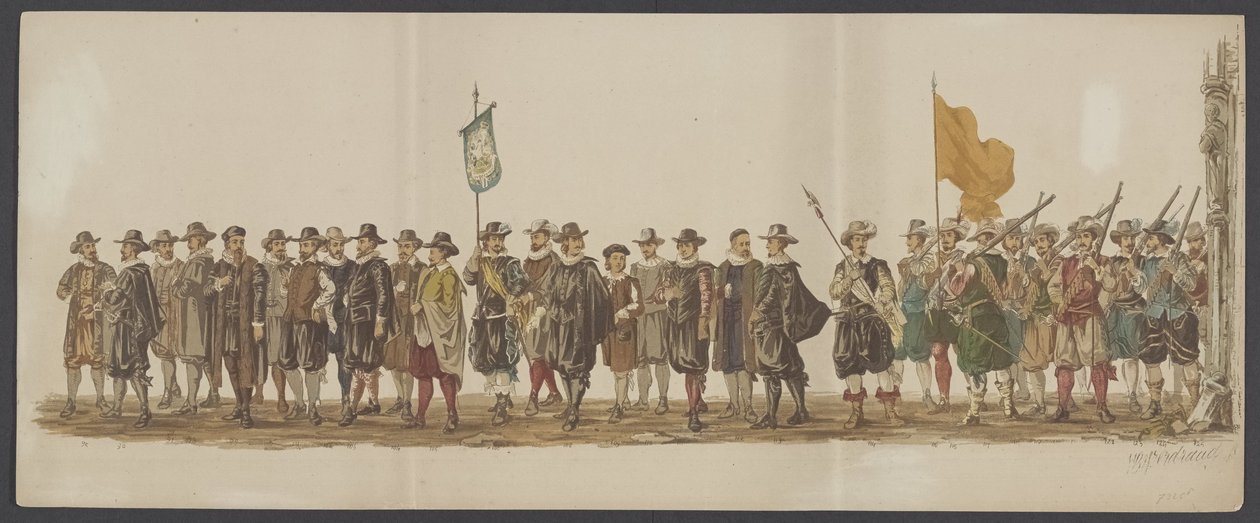 1862 Delft geçit töreni, yedinci ve sekizinci grup Delft