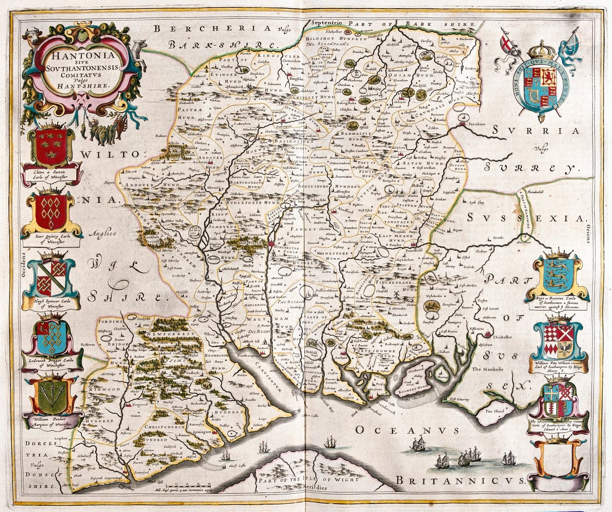 Hampshire ve Southampton, Willem Blaeu