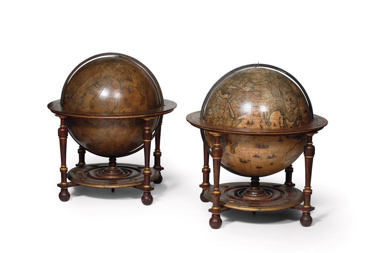 Büyük kütüphane küresi çifti, karasal 1645/48, c.1630
