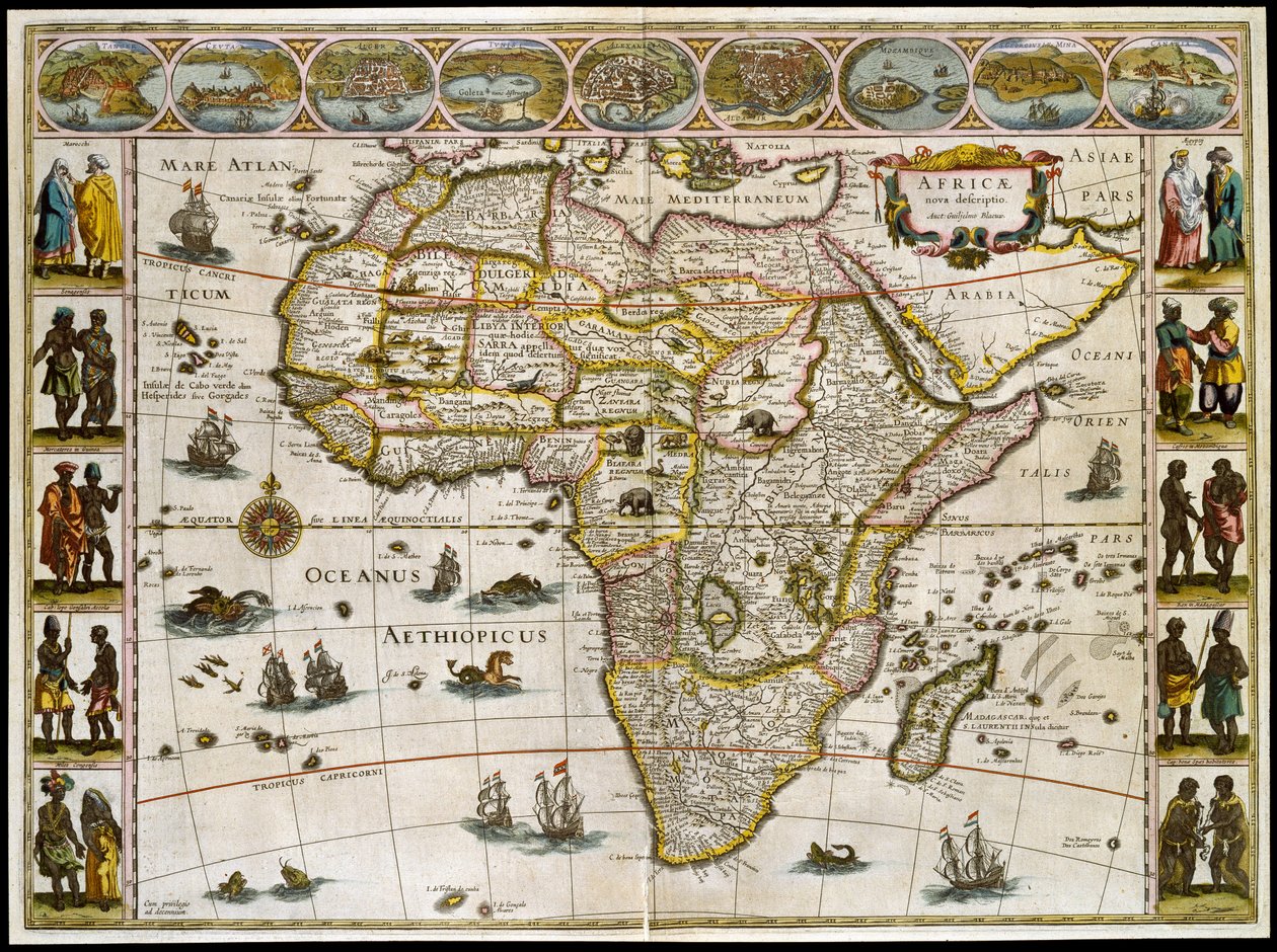 Afrika haritası. Atlas