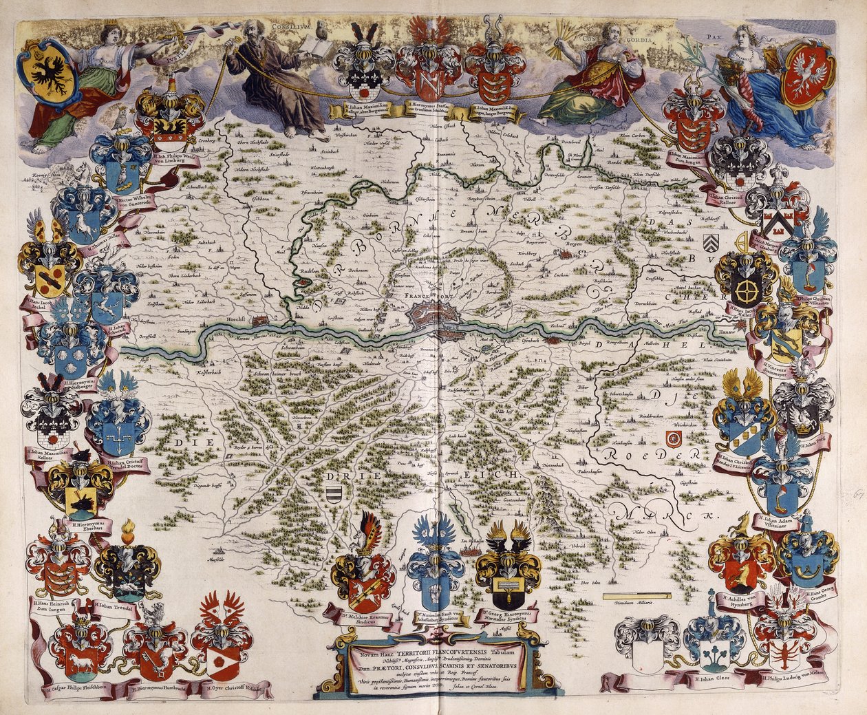 Almanya Haritası, c.1644-1645 by Willem Blaeu