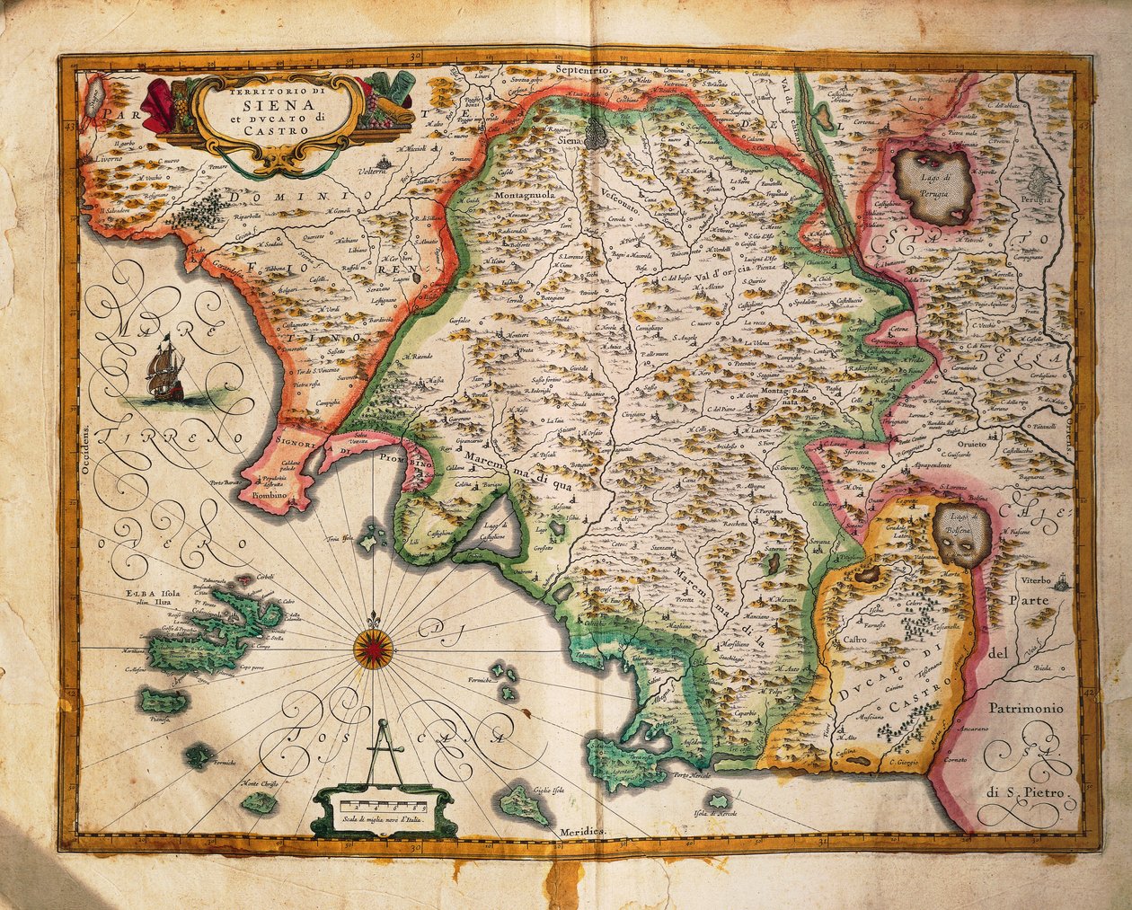 Willem Blaeu tarafından Regionum Italiae