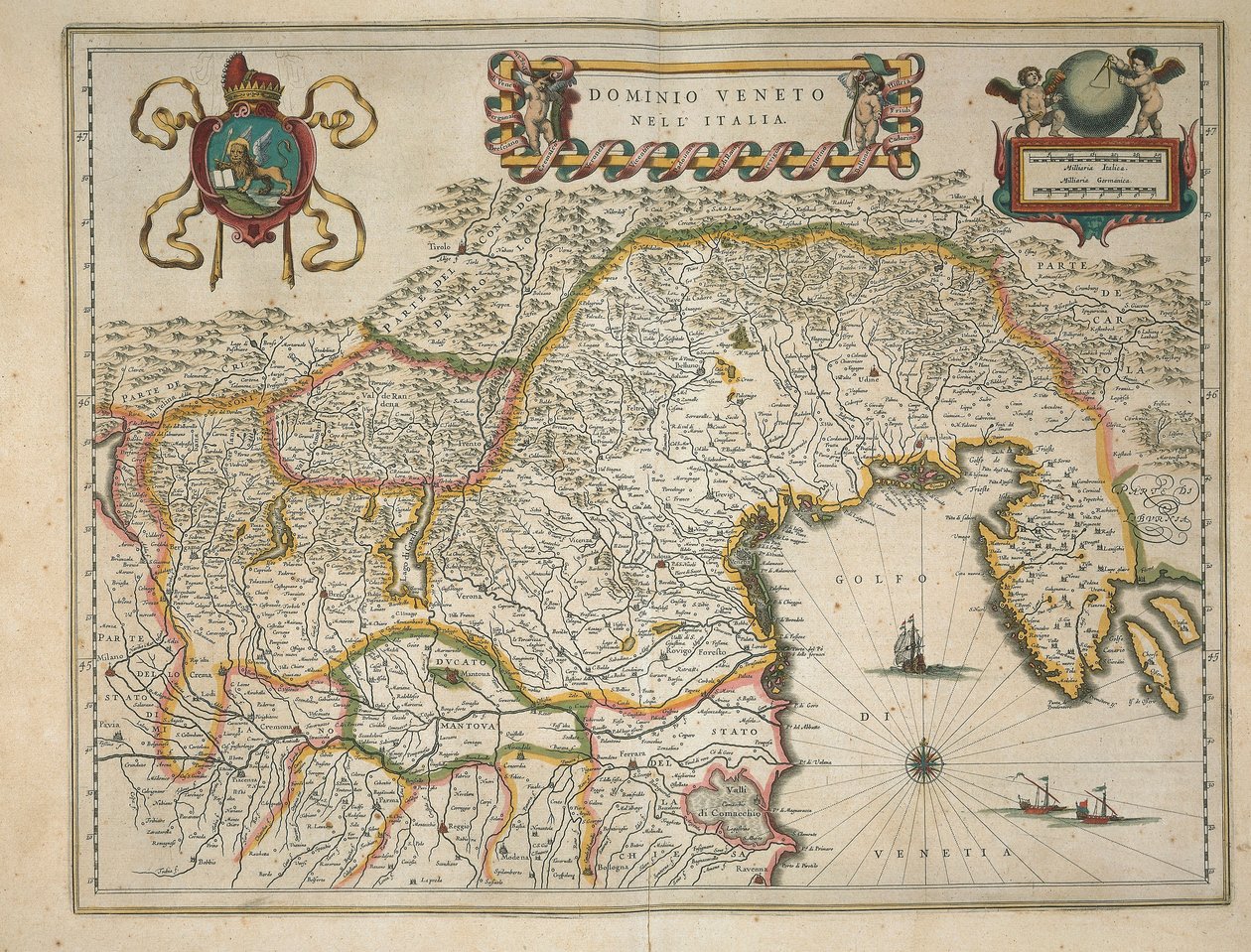 Willem Blaeu tarafından Regionum Italiae