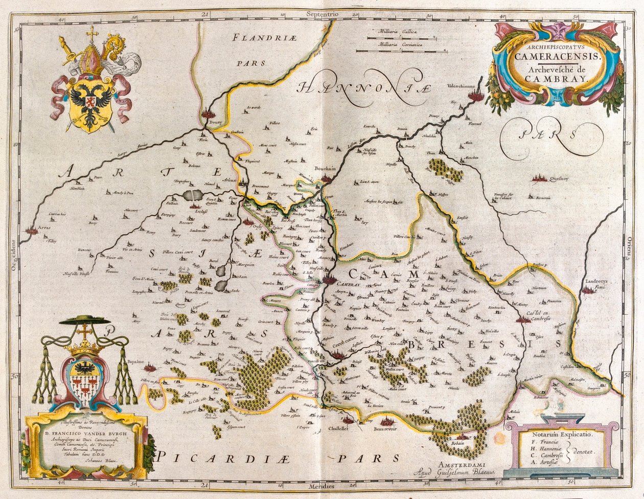 cambrey, crevecoeur, bouchain, Willem Blaeu