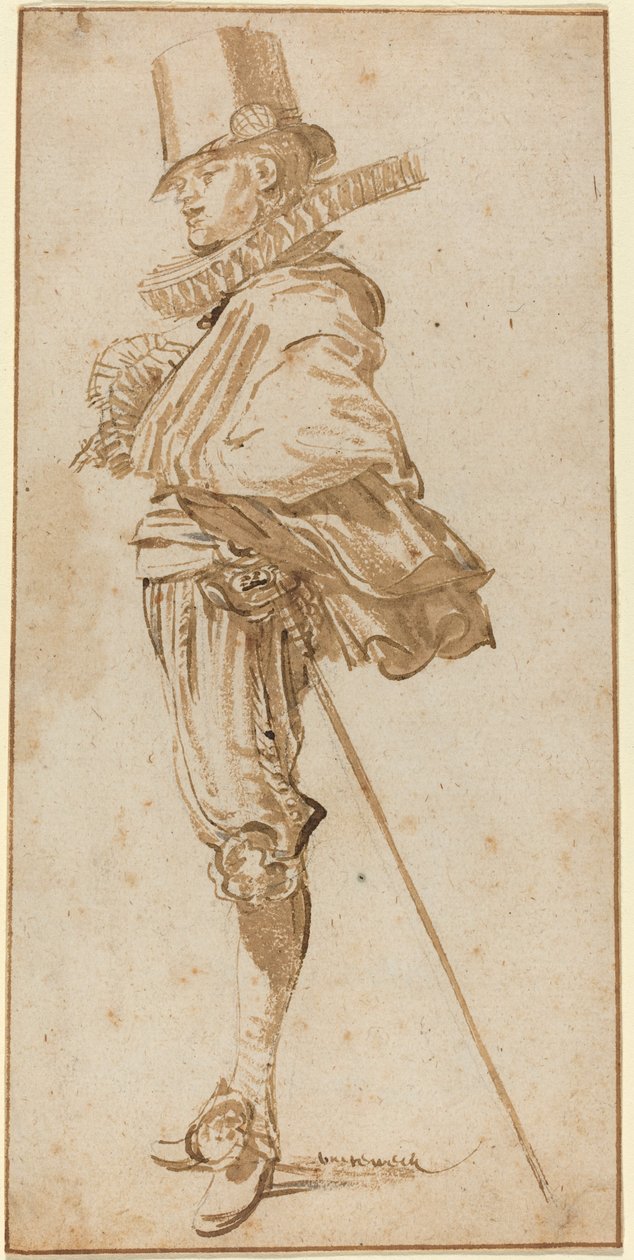 Kılıç Takmış Ayakta Süvari by Willem Buytewech