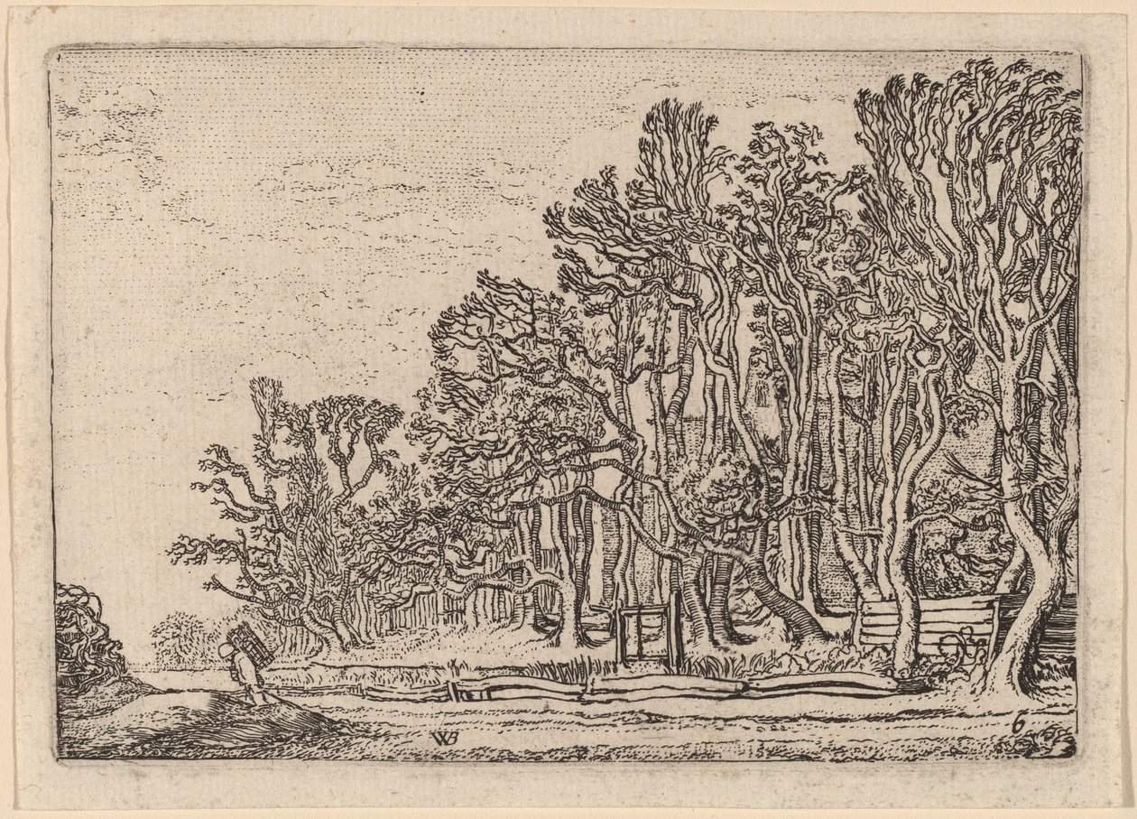 İki Tahta Çit by Willem Buytewech