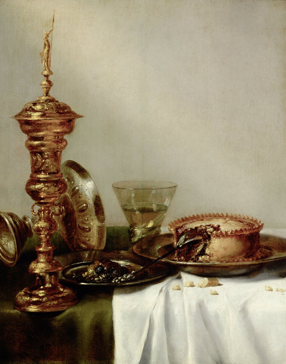 Kapalı masa, 1634. by Willem Claesz. Heda