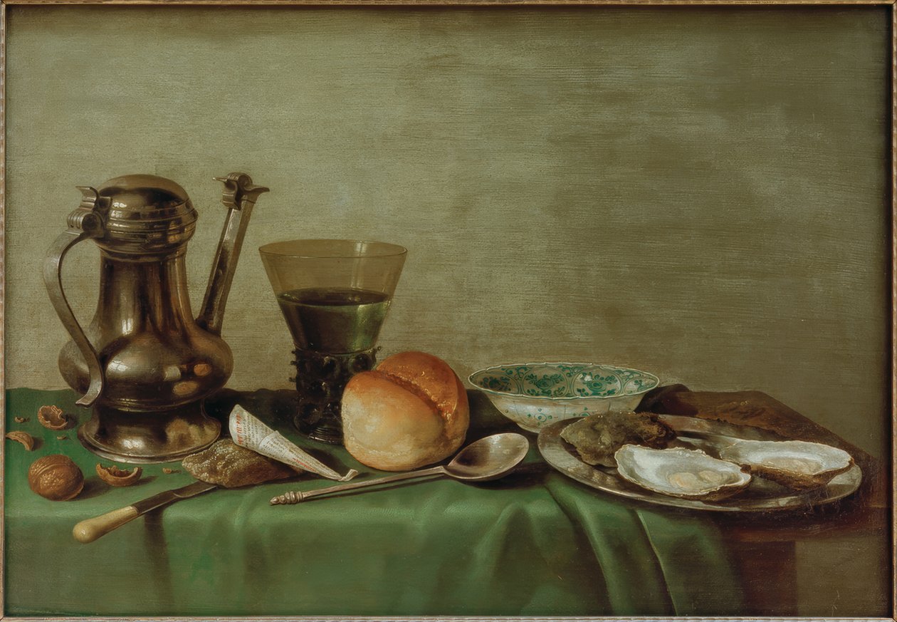 Kahvaltı natürmort by Willem Claesz. Heda