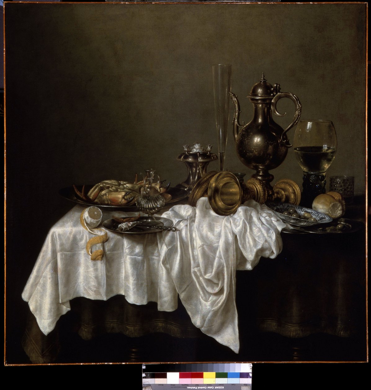 Istakoz ile kahvaltı. (Istakozlu Kahvaltı). Natürmort. Willem Claesz Heda