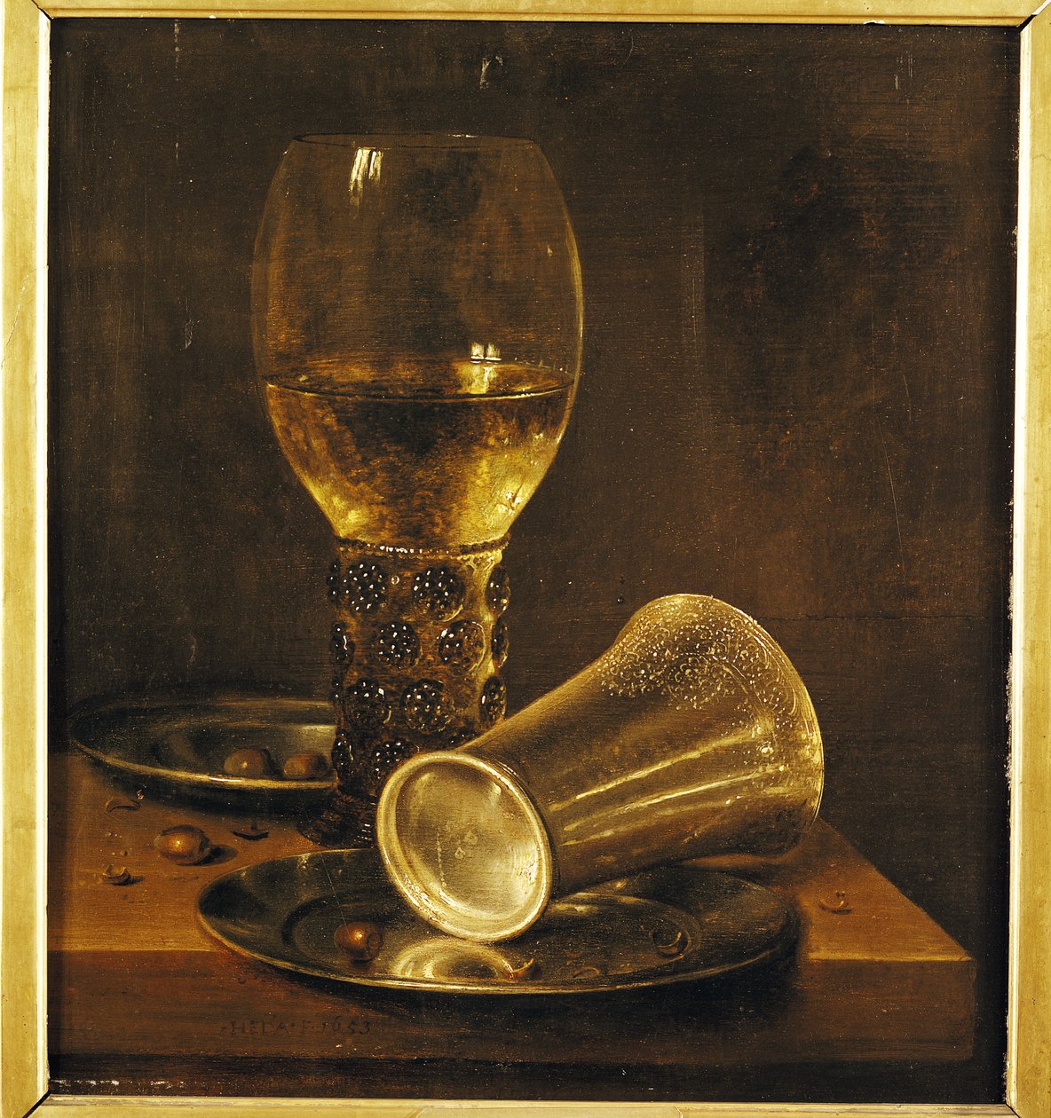 Kadehli Natürmort, 1653 by Willem Claesz. Heda
