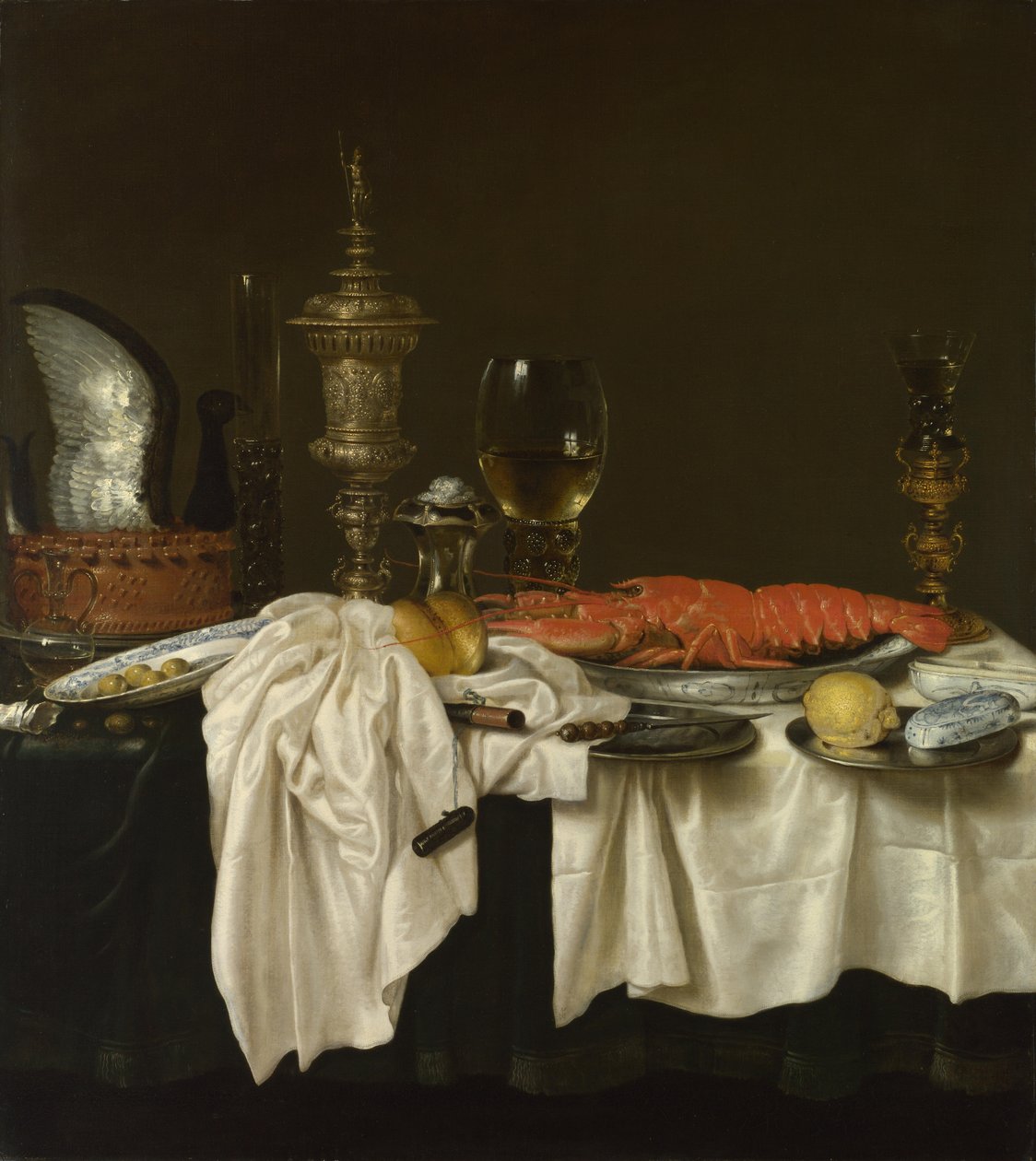 Bir Istakoz ile Natürmort, c. 1650-1660 by Willem Claesz. Heda