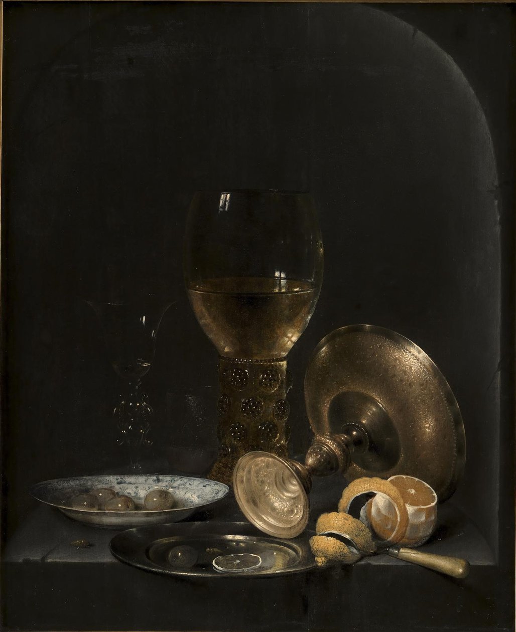 Natürmort. Taş Niş İçinde Kahvaltı Parçası by Willem Claesz. Heda