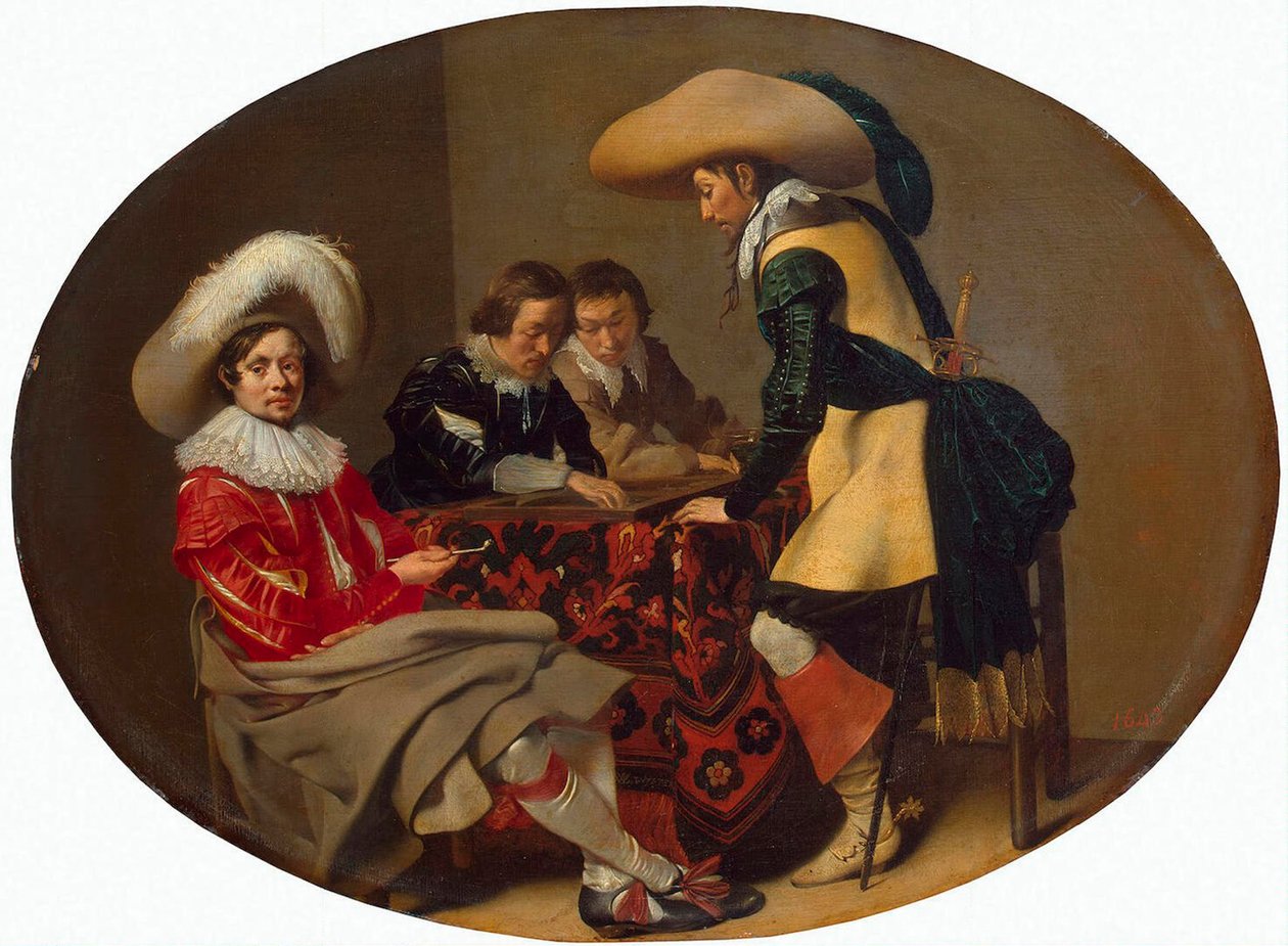 Tric-Trac Oyuncuları, c1630. by Willem Cornelisz Duyster
