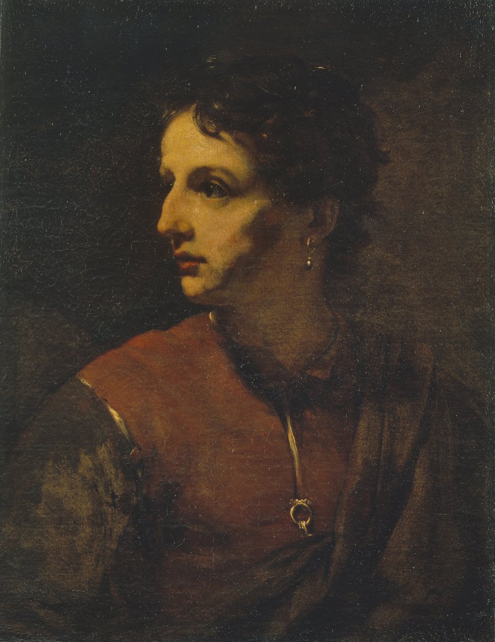 Küpeli Genç Bir Adamın Portresi, 1655. by Willem Drost