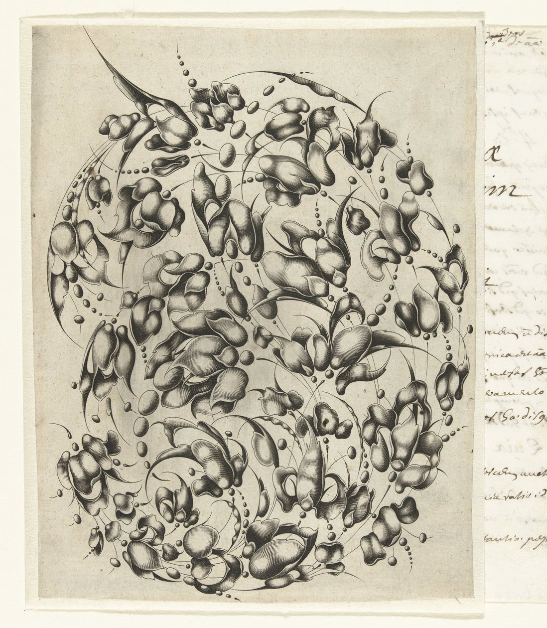 Stilize çiçekler ve yapraklar ile kuyumcu buketi Looff-werck Boeck Seer Constich Geteijckent (dizi başlığı) by Willem Hondius