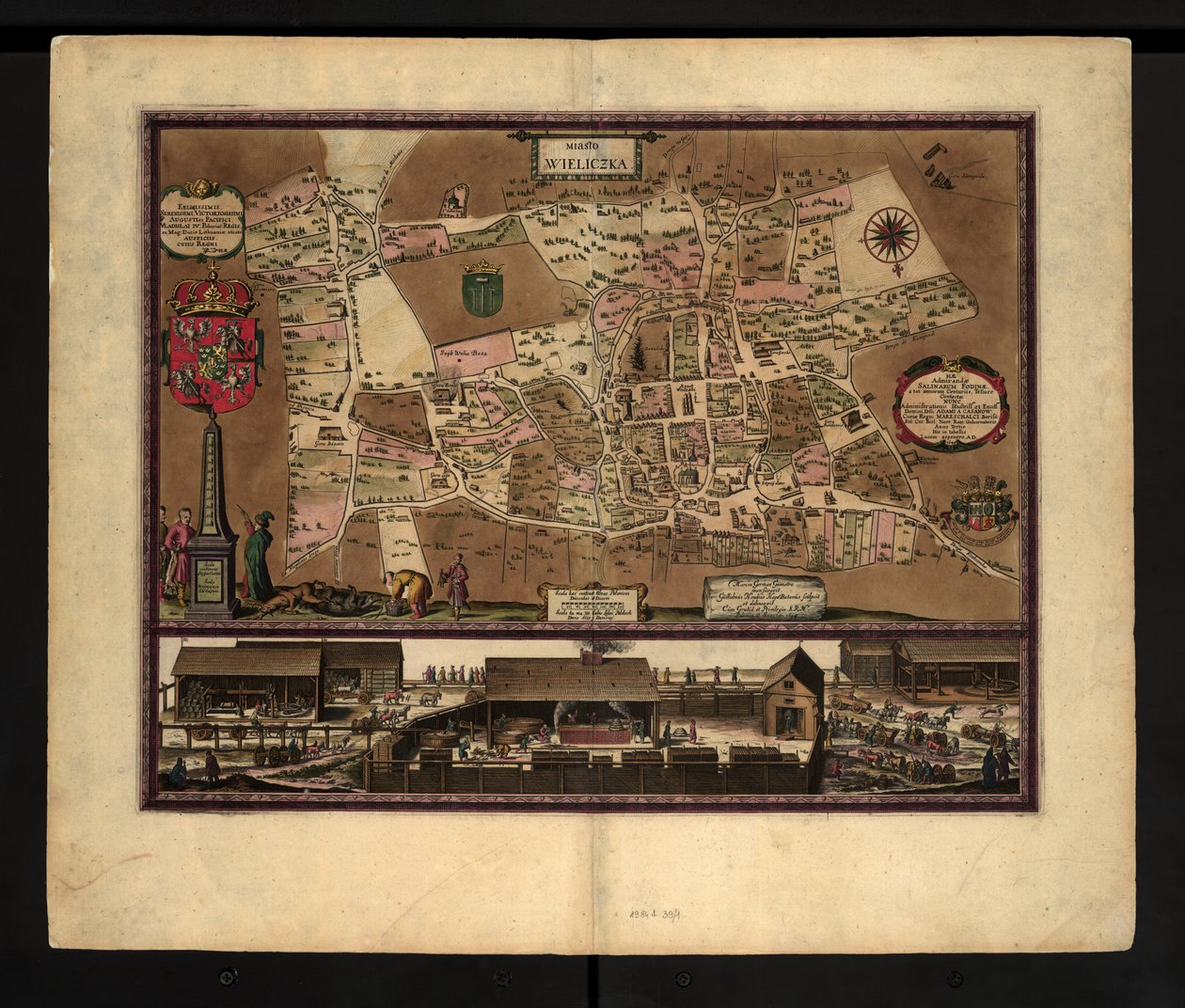 Wieliczka tuz madeninin Wilhelm Hondius, Polonya tarafından yapılmış görüntüsü by Willem Hondius