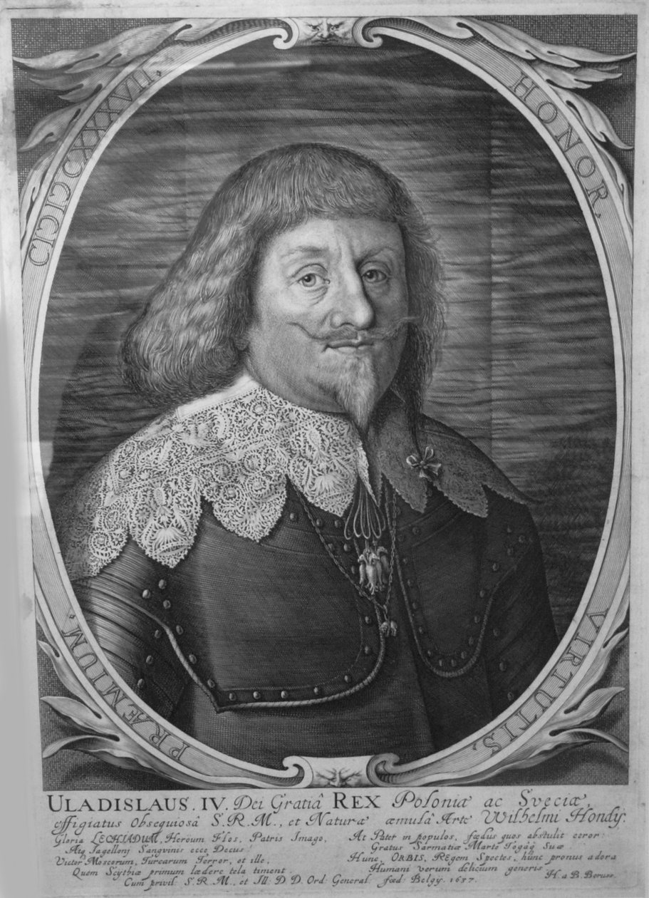 Polonya Kralı IV. Wladyslaw Vasa 1595-1648, Rusya Çarı, 1637 by Willem Hondius