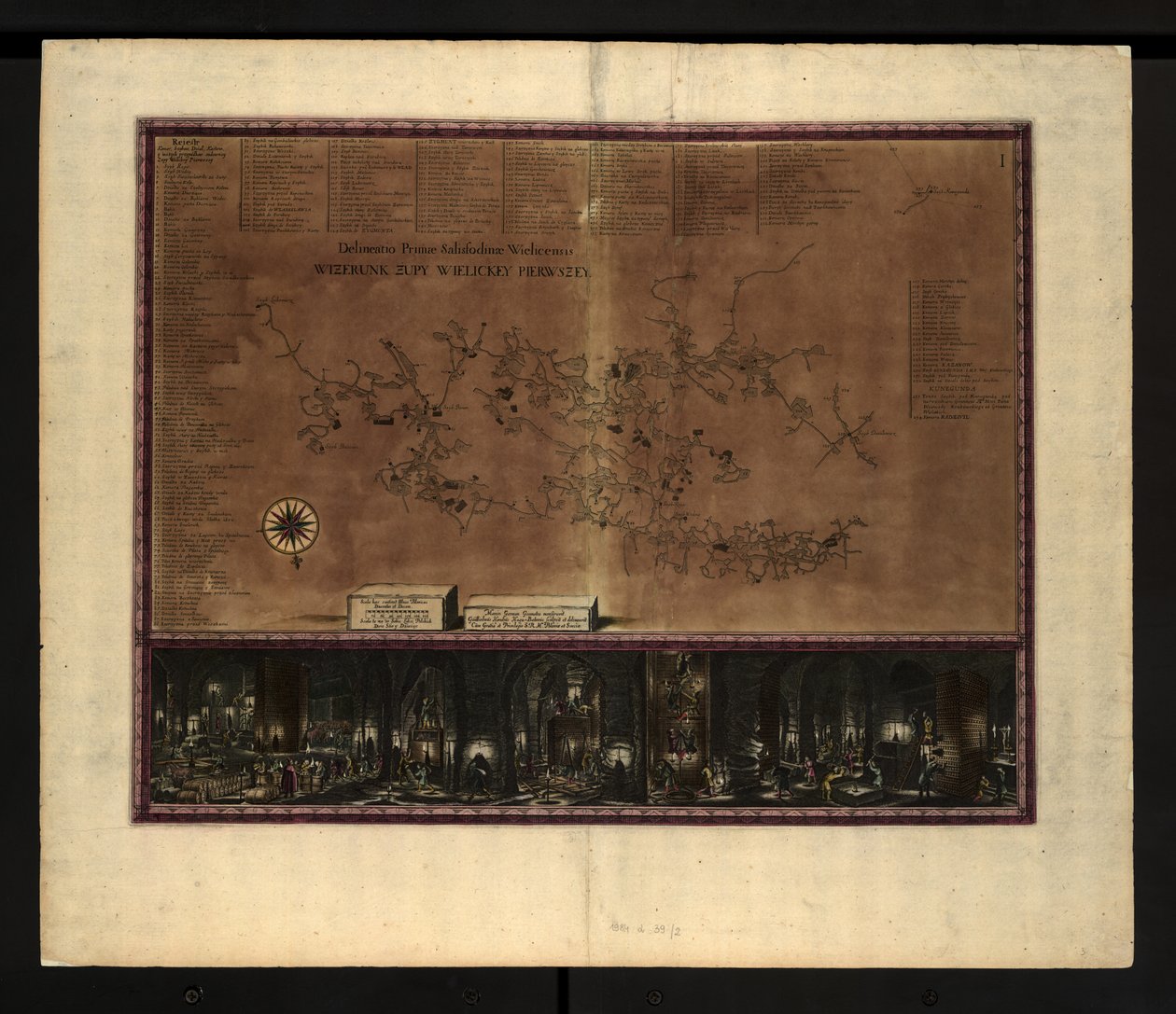 Wieliczka Tuz Madenleri Haritası by Willem Hondius