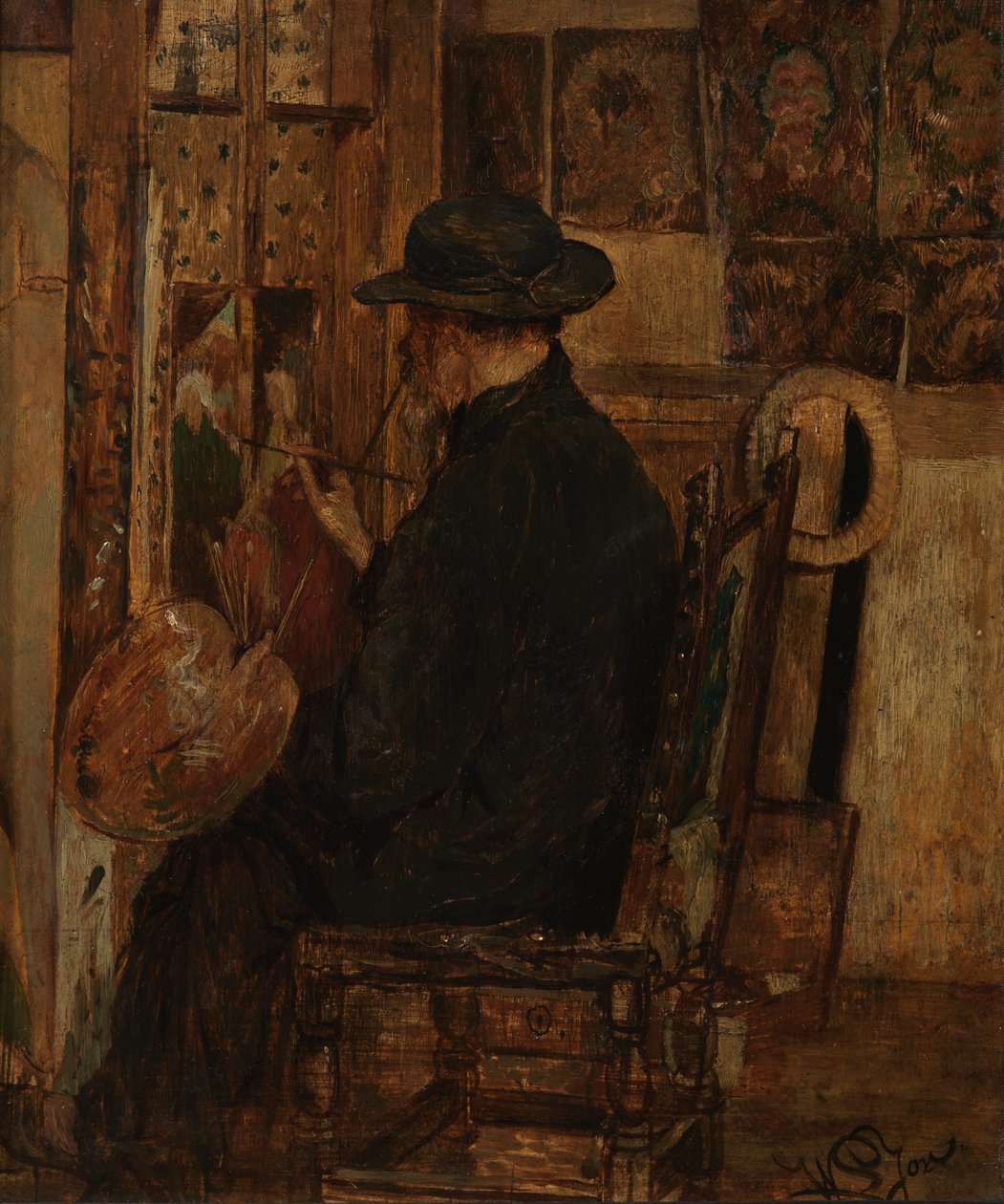 Ressamın Babası I. Willem Linnig'in Atölyesi by Willem II Linnig