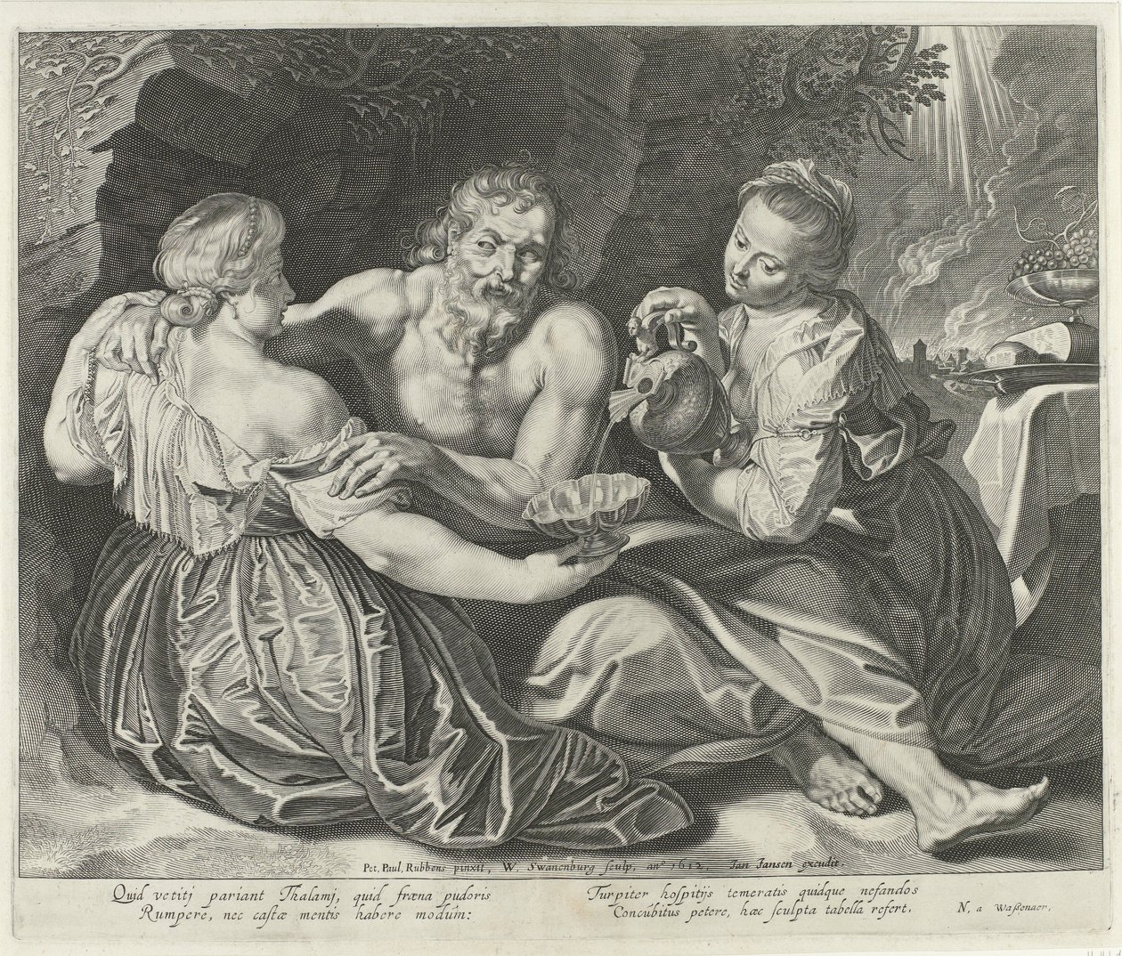 Lût ve Kızları by Willem Isaacsz Swanenburg