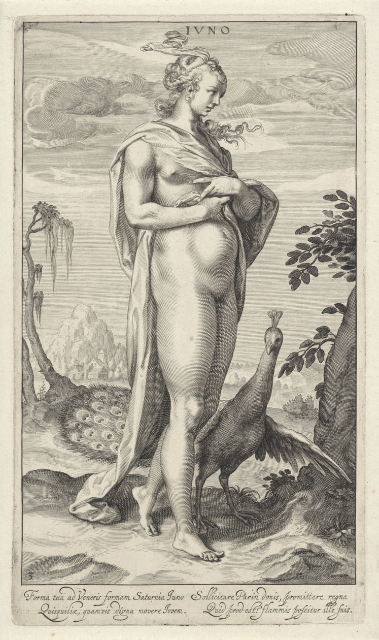 tavus kuşu ile Juno Iuno (nesnedeki başlık) Paris