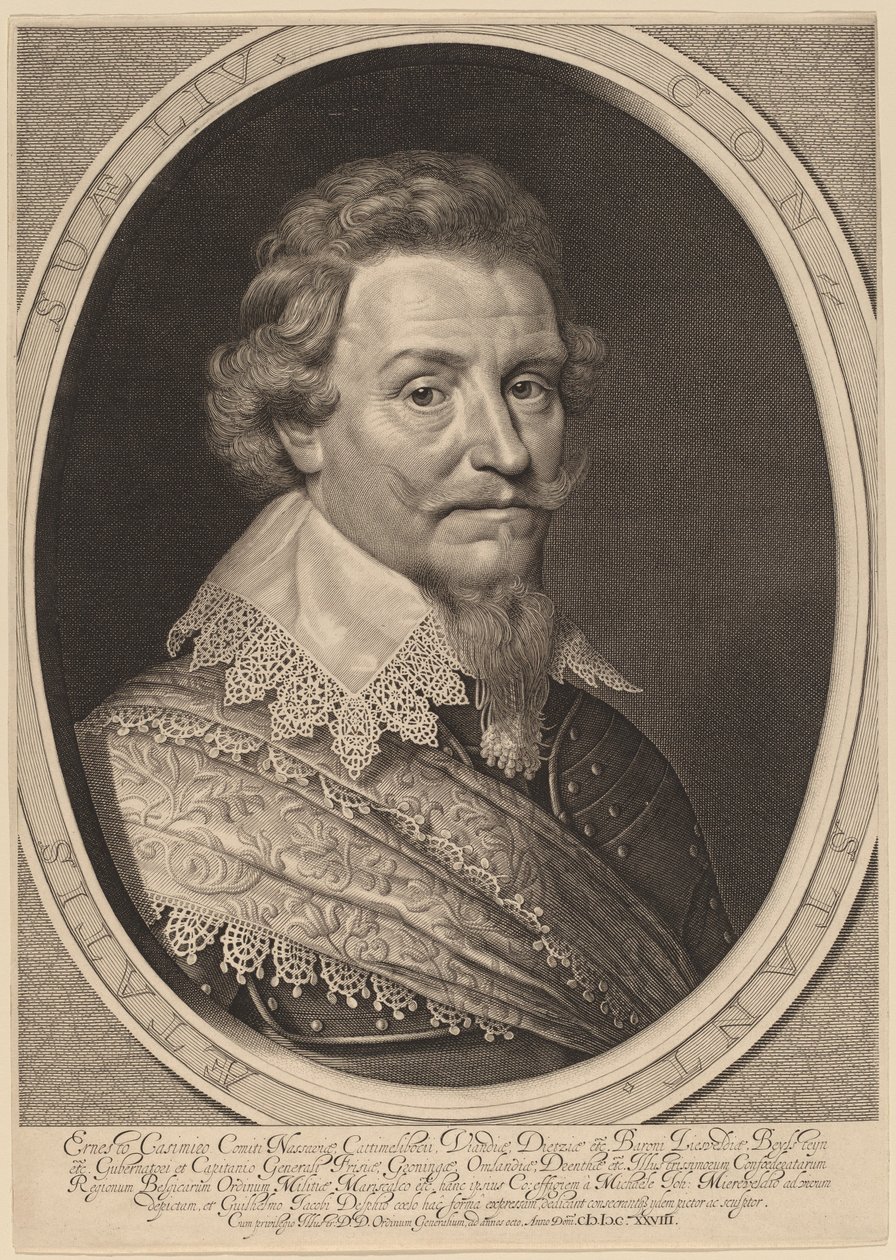 Ernest Casimir, Nassau-Dietz Kontu by Willem Jacobsz Delff after Michiel van Miereveld