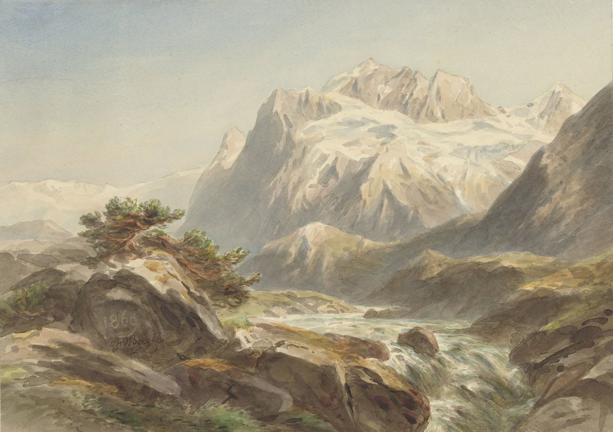 dağ manzarası by Willem Jan van den Berghe