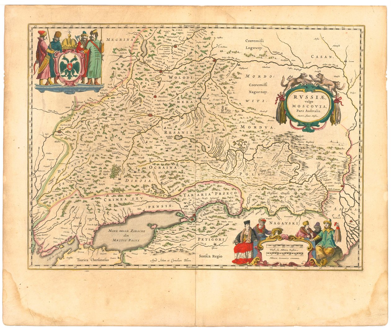 Rusya Haritası Kimden: Dünya Haritası.., 1645 by Willem Janszoon Blaeu