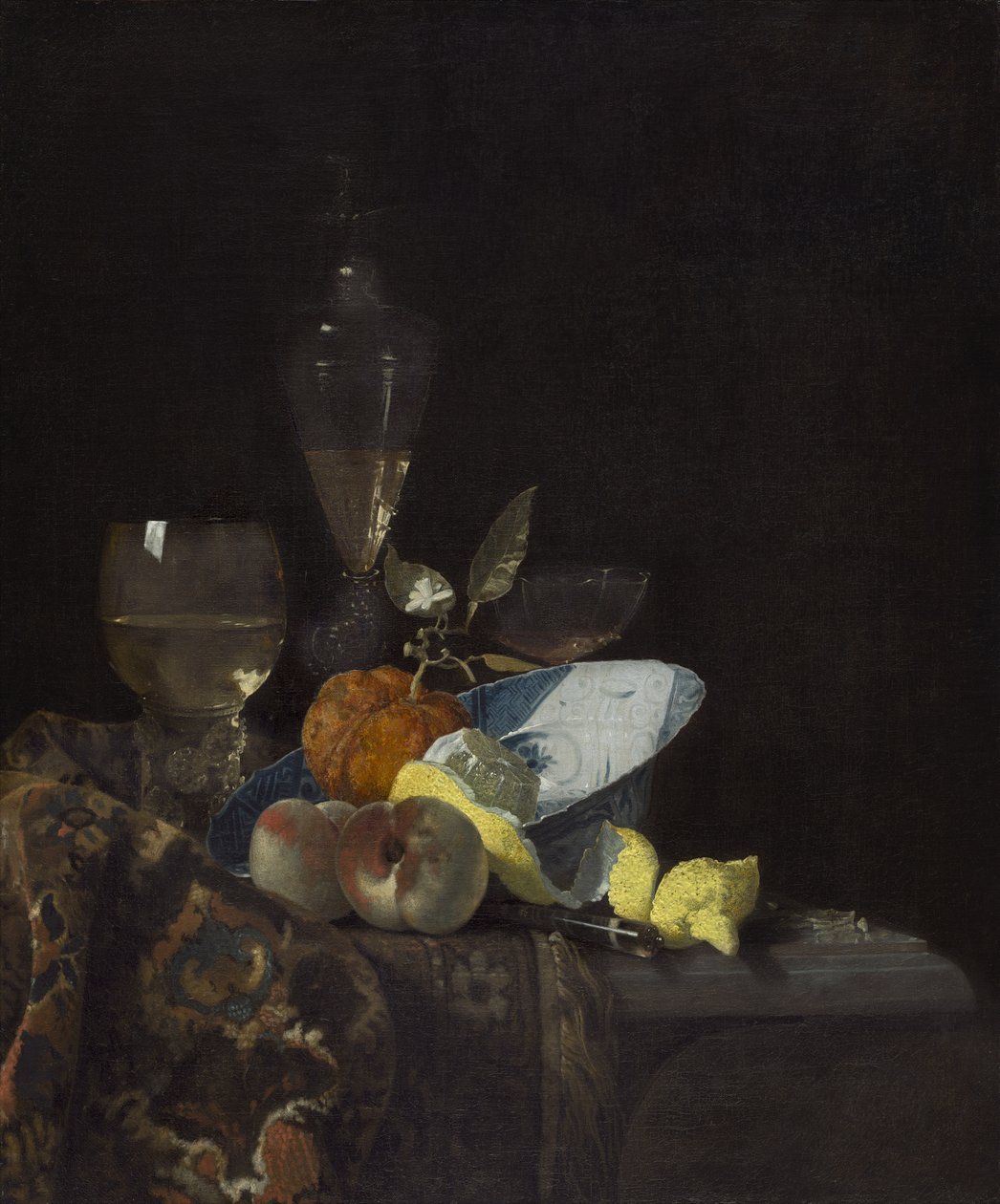 Natürmort, c.1660 (tuval üzerine yağlı boya) by Willem Kalf