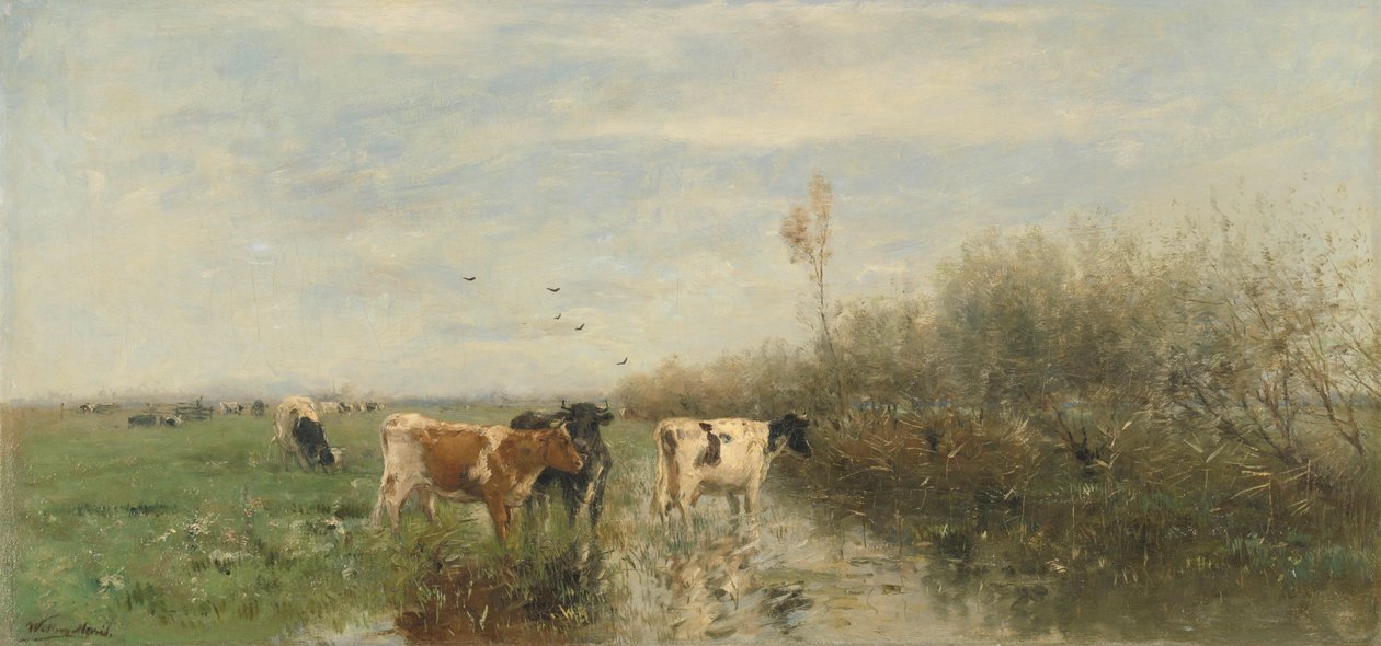 Vıcık Vıcık Çayırdaki İnekler by Willem Maris