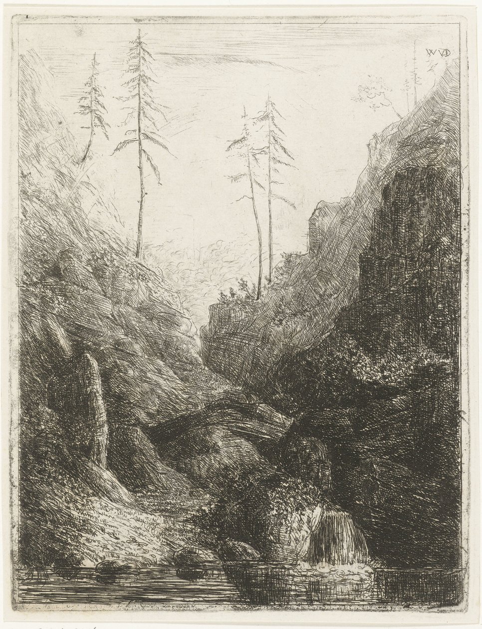 kayalık manzara by Willem Matthias Jan van Dielen