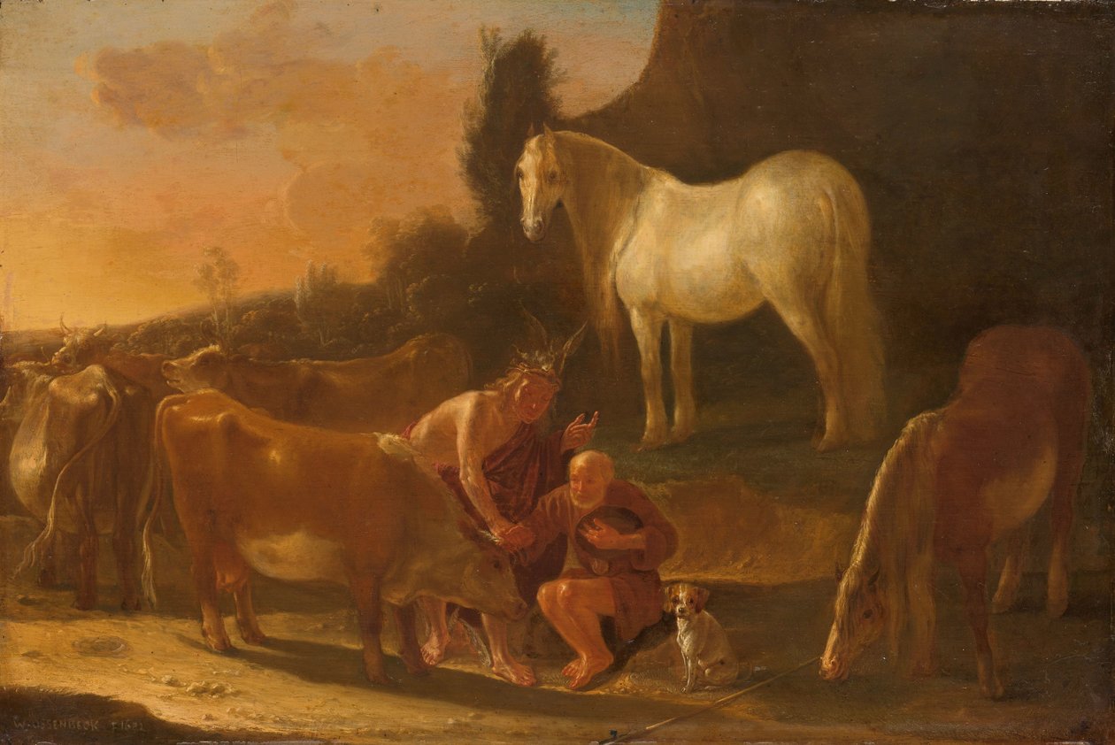 Merkür ve Io by Willem Ossenbeeck
