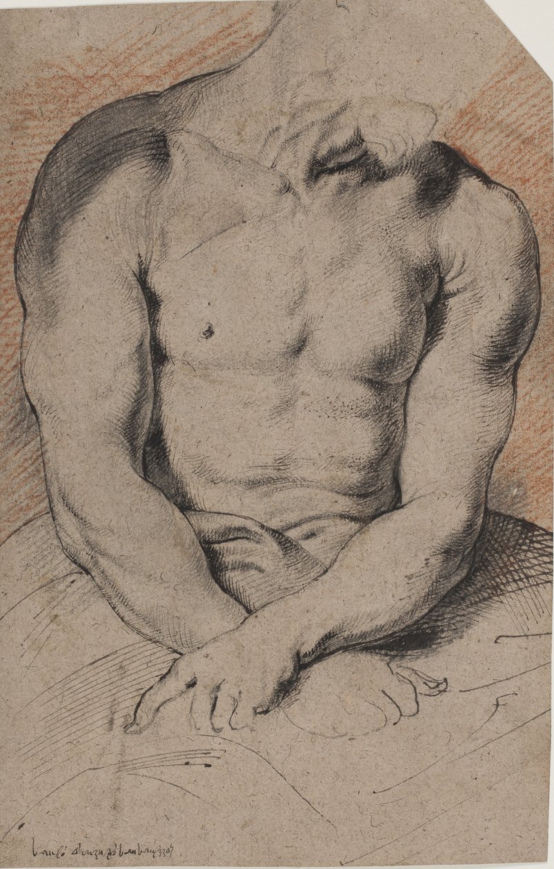 Dikenlerle Taçlanmış Mesih. İsa'nın gövdesi. Van Dyck'ten sonra by Willem Panneels