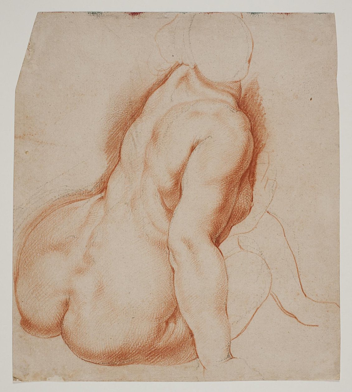 Periler ve Satirler Meyve Topluyor. Orta ön planda oturan perisi by Willem Panneels