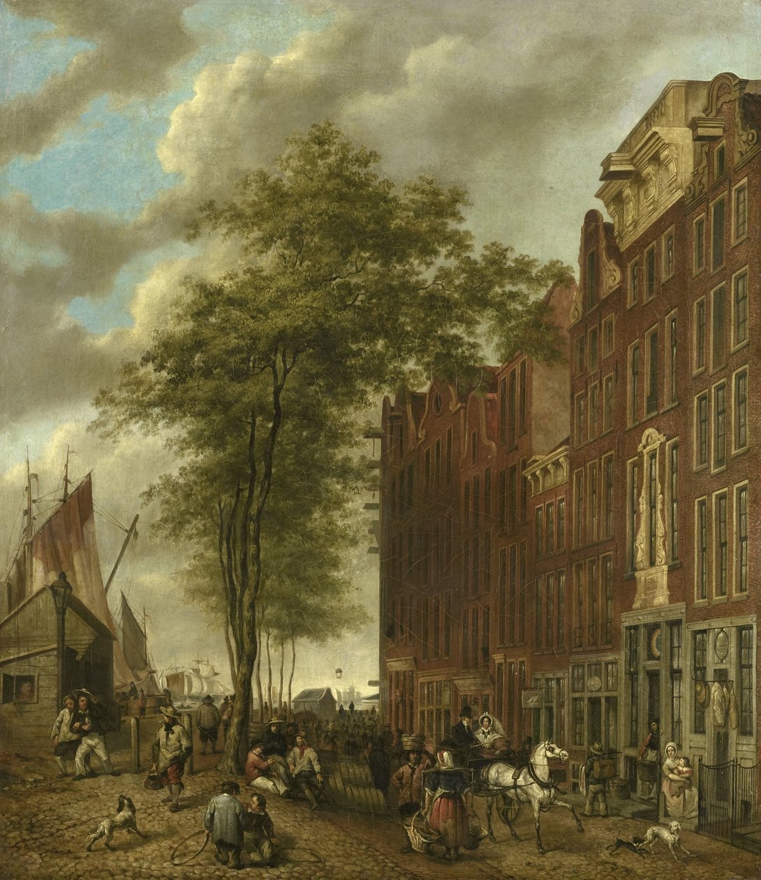 Slijpsteenmarkt (Whetstone Pazarı), Amsterdam by Willem Pieter Hoevenaar