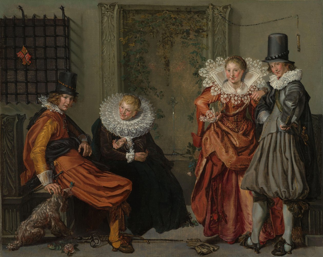 Zarif Çiftler Kur Terasta Zarif Çiftler by Willem Pietersz Buytewech