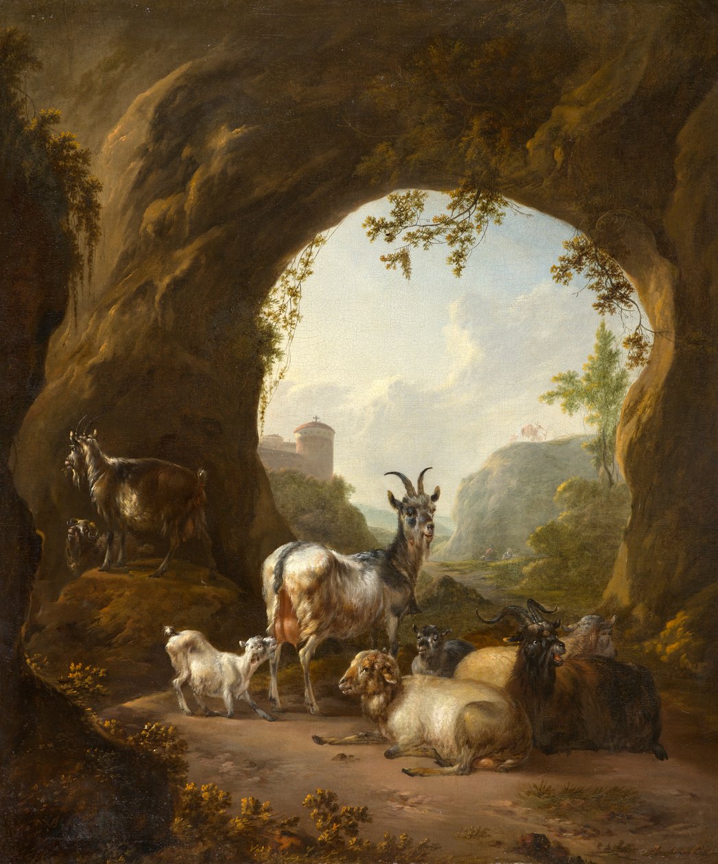Mağarada Keçiler ve Koyunlar by Willem Pietersz Buytewech